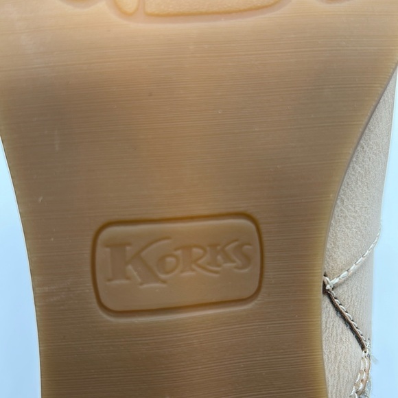 2273- Korks Ankle Boots Cream Colors Size 8 M NWT - Picture 8 of 14